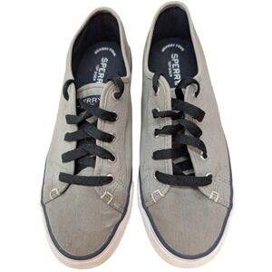 Sperry Top Sider Shoes Women's Size 7.5 Memory Foam Gray STS90551 Lace Up Y2K